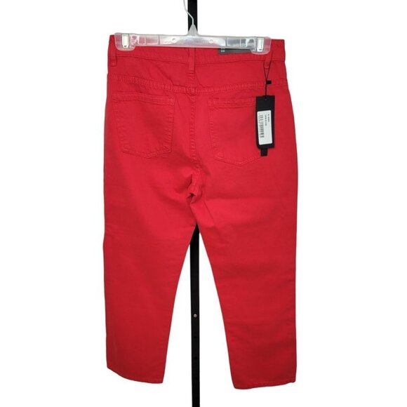 Fashion Nova Momokrom High Rise Crop Straight Leg Jeans - Picture 3 of 5